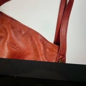 American Leather Brown Liberty Shopper Purse